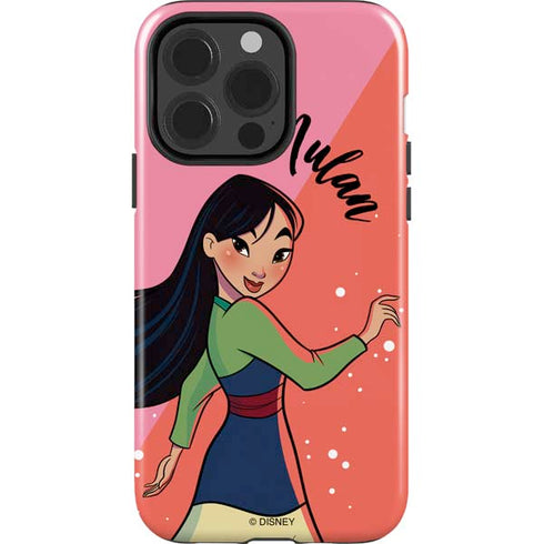 Disney Princess Mulan Art iPhone 15 Pro Impact Case